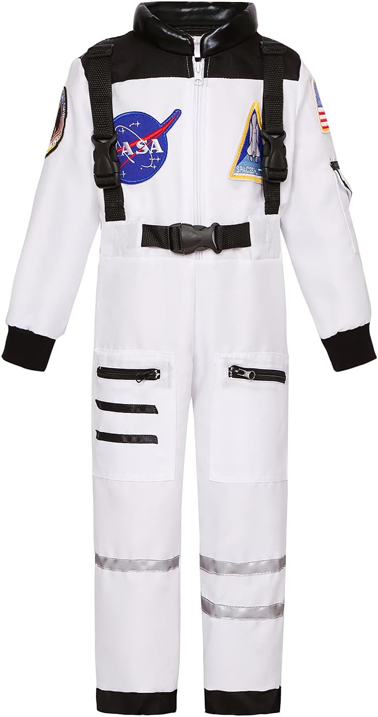 Kids Astronaut Costume for Boys Girls Space Jumpsuit