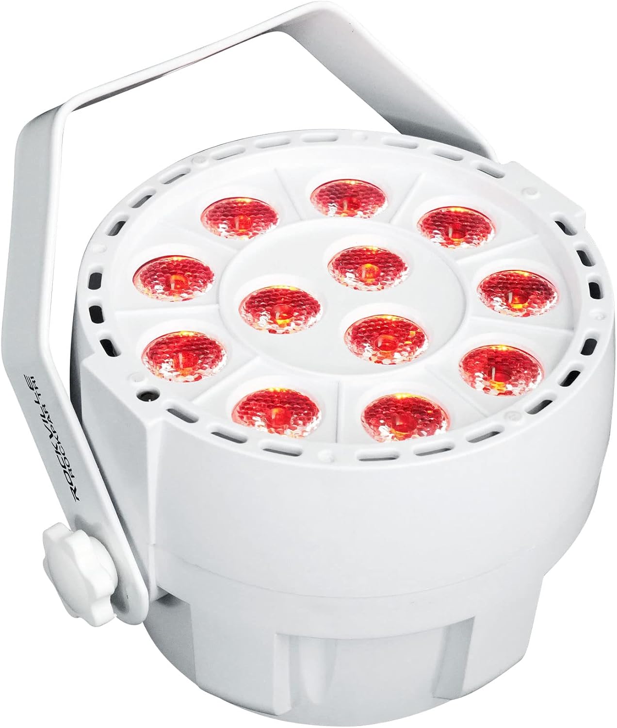 RockPAR TRI White LED RGB Compact Par Can DJ DMX Wash Light | Remote Included, Sound Activated, Strobe, Color Mixing