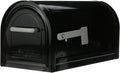 Reliant Locking Post Mount Mailbox, Black, Large | Galvanized steel build with concealed secure lock and key and a