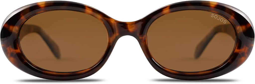 Retro Oval Polarized Sunglasses for Women Men 90s Vintage UV400 Protection Tiny Sun Glasses SJ2286 | UV400 Protection