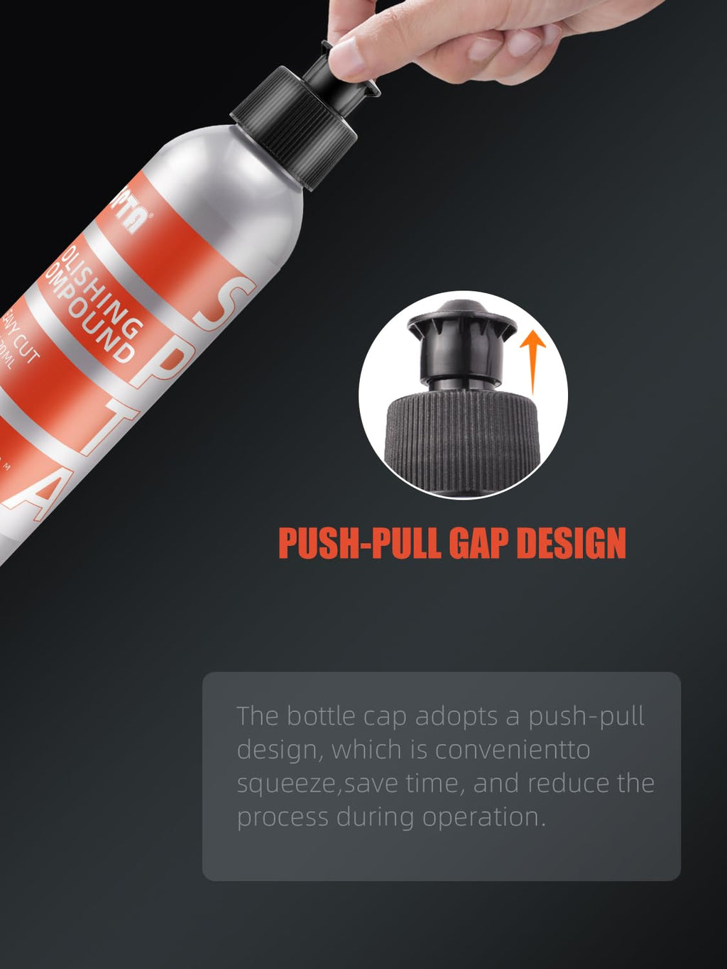 Mix Polishing Compound, SPTA 4.06oz (120ml) Polishing Compound Car Scratch & Swirl Remover Rubbing Compound &