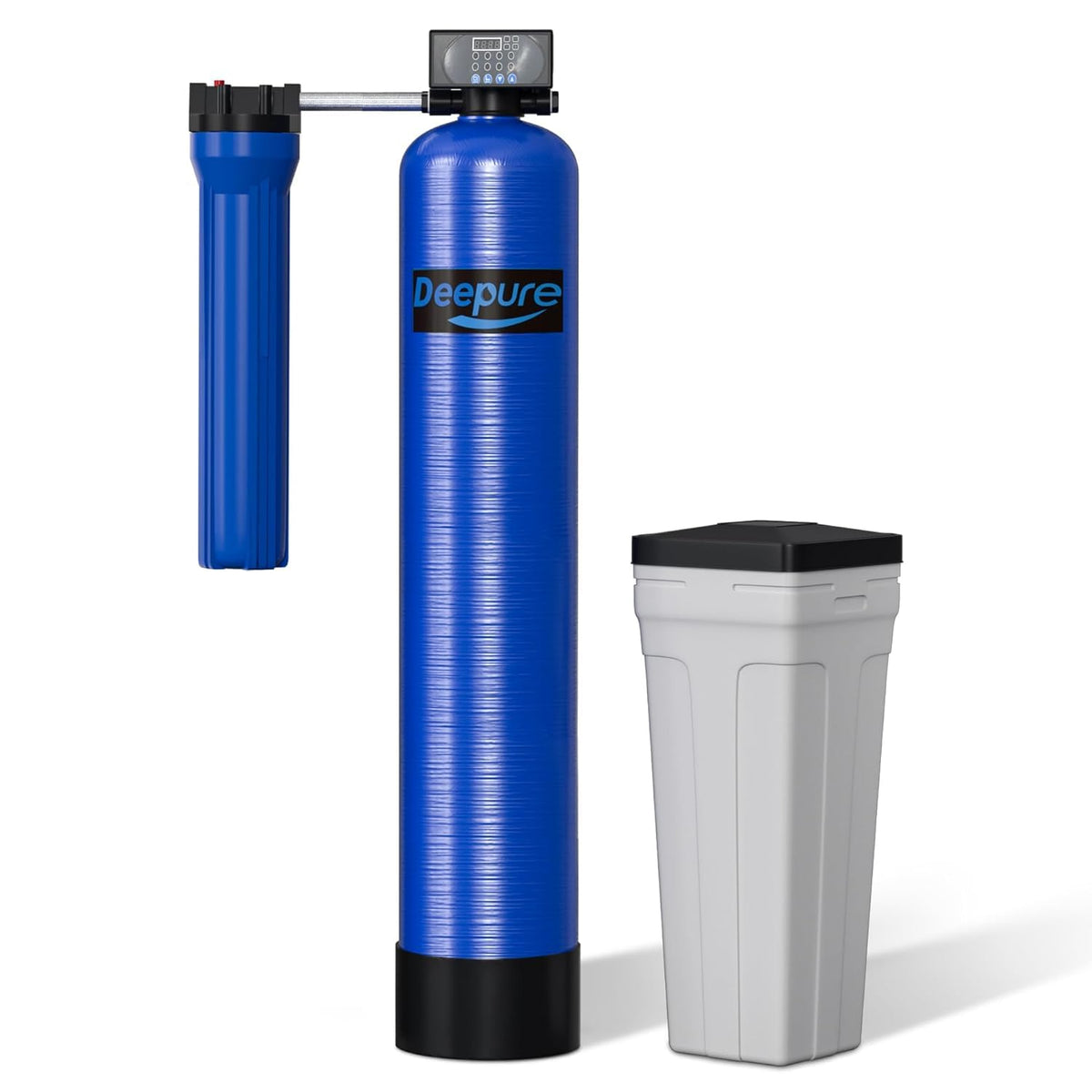 48,000 Grain Whole House Water Softener with Digital Metered Control, Softens Hard Water for 3-4 Bathrooms, City &