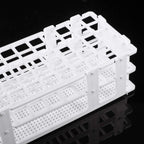 Plastic Lab Tube Rack Storage Stand Holder Detachable for 16mm ID, 60 Holes