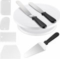 8-Piece Cake Decorating Kit with Rotating Cake Turntable