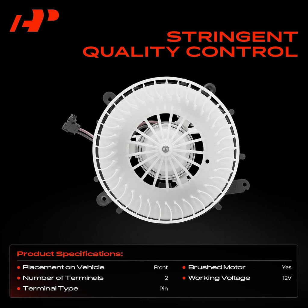 A-Premium Front HVAC Heater Blower Motor with Fan Cage