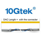 10Gtek 25G SFP28 SFP+ DAC Cable for Cisco SFP-H25GB-CU1M, 1m/3.3ft