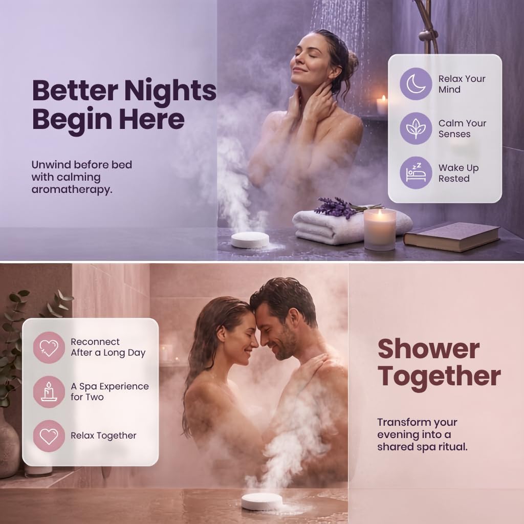 BodyRestore Shower Steamers Aromatherapy, Self Care Gifts, Relief 15 Pack | Birthday Gifts for Women & Men, Spa