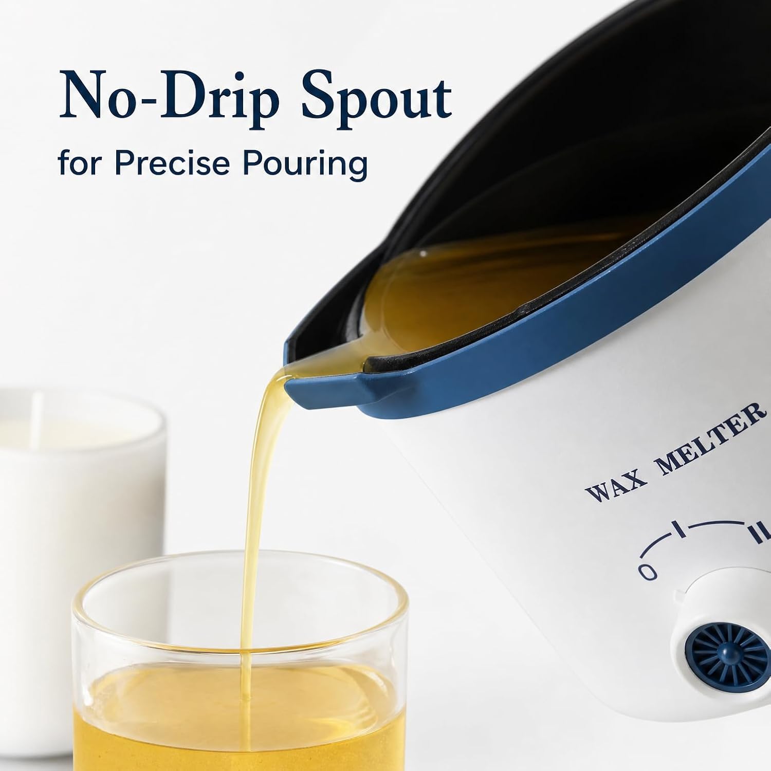 Electric Wax Melting Pot for Candle Making with Thermometer, Wicks | Wax Melter Pot with Spout, Small Candle Makers