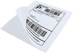500 Sheets Matte Sticker Paper Full-Sheet 8-1/2" x 11" Self Adhesive Shipping Labels for Laser & Inkjet Printers