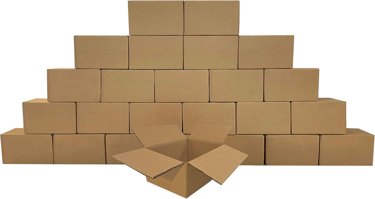 Corrugated Mail & Shipping Boxes, 8 x 6 x 4 inch, 25 pack