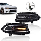 Headlights Assembly Pair Fit 2015-2021 Dodge Charger