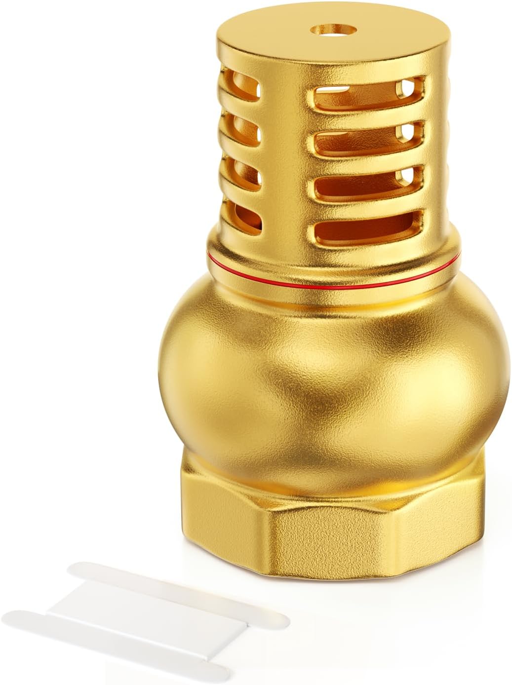 GASHER 2" FBSP Brass Foot Valve, Check Valve with Built-in Strainer