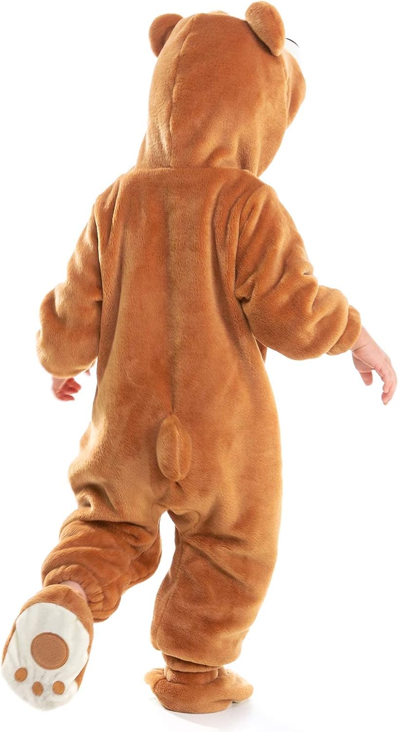 Baby Bear Costume Newborn, Infant and Toddler Boys Girls 0-4T | 90% Upgraded Flannel Fleece/ 10% Spandex, Versatile