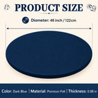 36 Inch Felt Card Game Tablecover Round Tablecloth,Blue