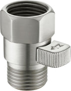 Angle Simple Water Flow Control Valve, Shower Shut Off Valve Brushed Nickel