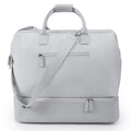 Weekender Bag for Women & Men, Large Carry-On Duffel, Silver