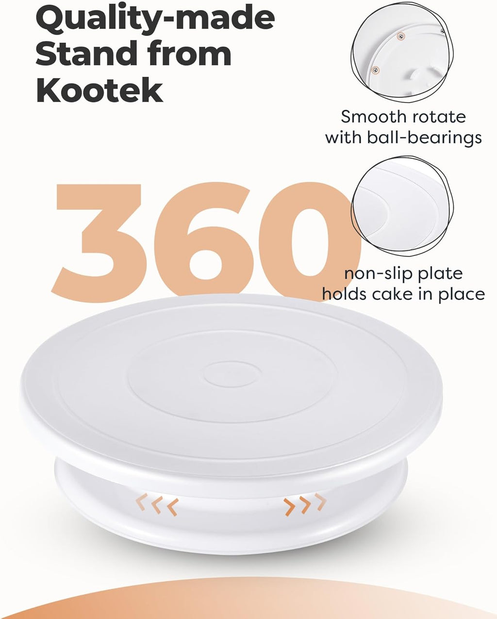 Cake Decorating Kit with Turntable Baking Supplies for Beginner Pros