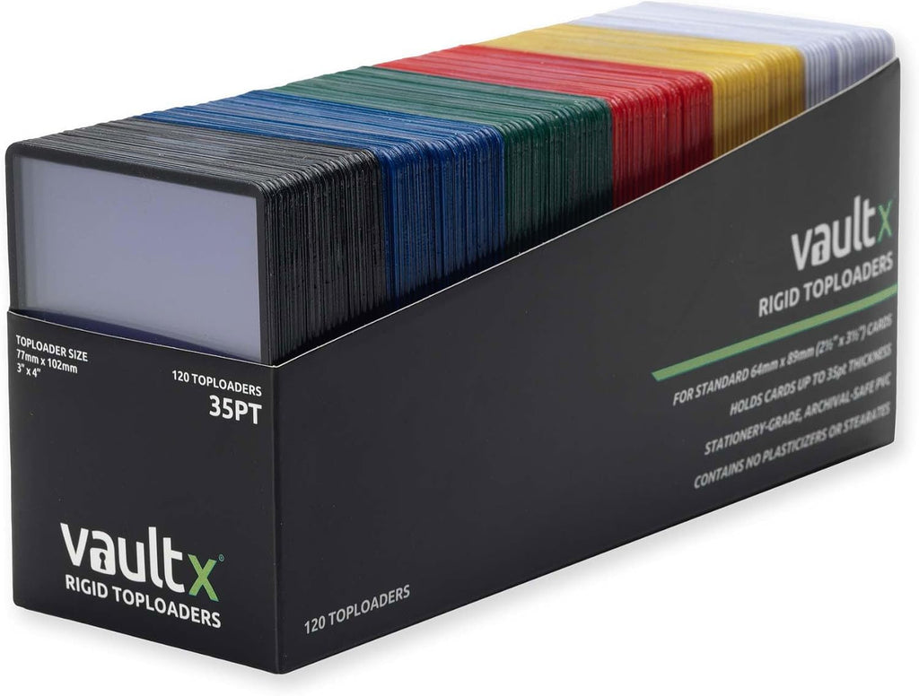 35pt Toploaders Multicolour (120 Pack) 3" x 4" Card Holders TCG | Protects & displays cards, 35pt rigid. 3" x 4"
