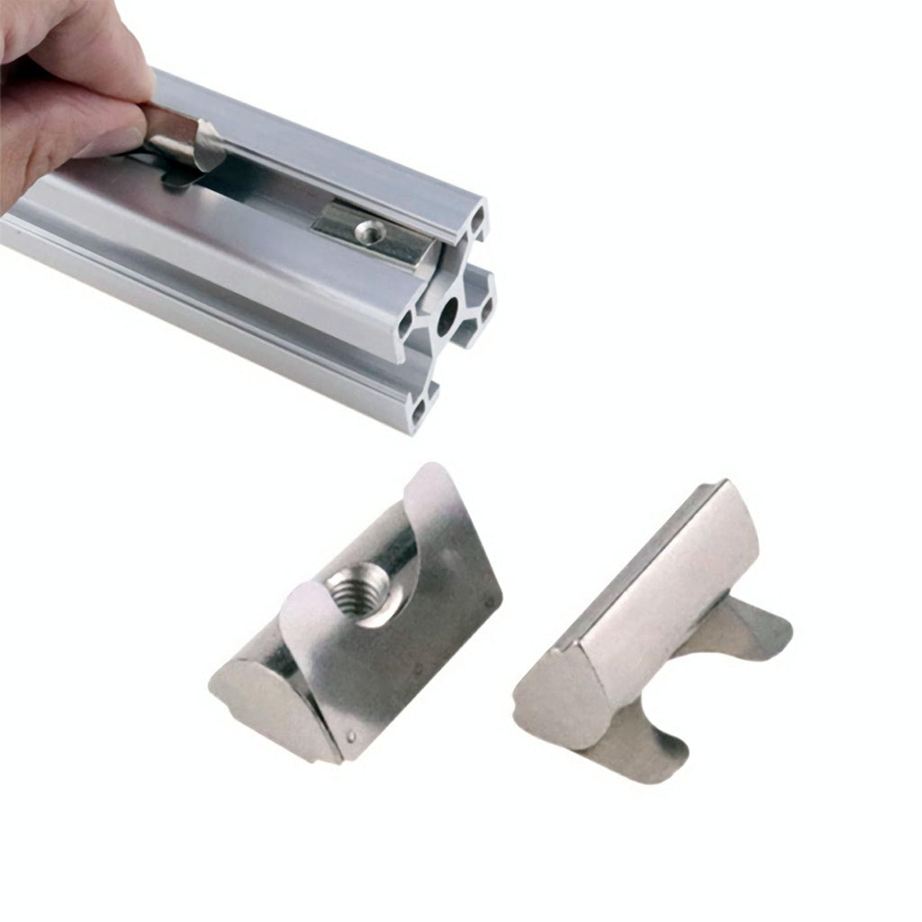 FOCMKEAS 15PCS Roll in Spring M8 T Nuts, 3030/4040 Series