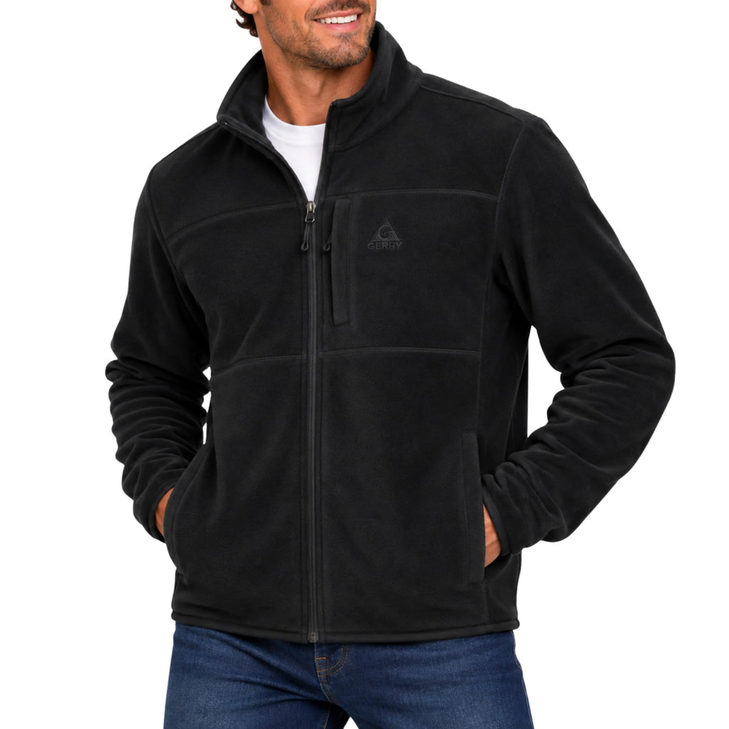 Full Zip Fleece Jacket Men - Polar Fleece Lightweight Zipper Sweater