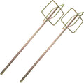 2Pcs Paint and Mixer, Power Drill Mixer Attachment, Metal Paint Mud Mixer Heavy Duty Cement Mixer Concrete Drill