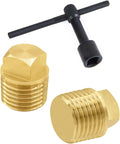 Solid Boat Plug - 1/2 Inch Drain Plugs with T Handle Wrench Tool Kit for Most Hulls