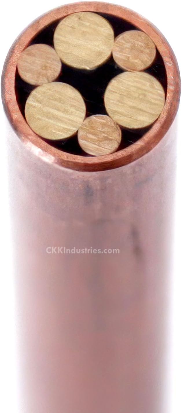 Mosaic Pin - (0.187 (3/16) Inch Diameter) - (620CBB) - (Copper Outer Material)(Brass Inner Material) - Decorative