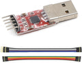 WWZMDiB Mini USB 2.0 to TTL Converter Serial Adapter 3.3V 5V Compatible with CP2102 Chip UART Programming
