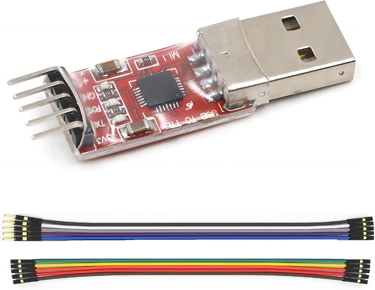 WWZMDiB Mini USB 2.0 to TTL Converter Serial Adapter 3.3V 5V Compatible with CP2102 Chip UART Programming