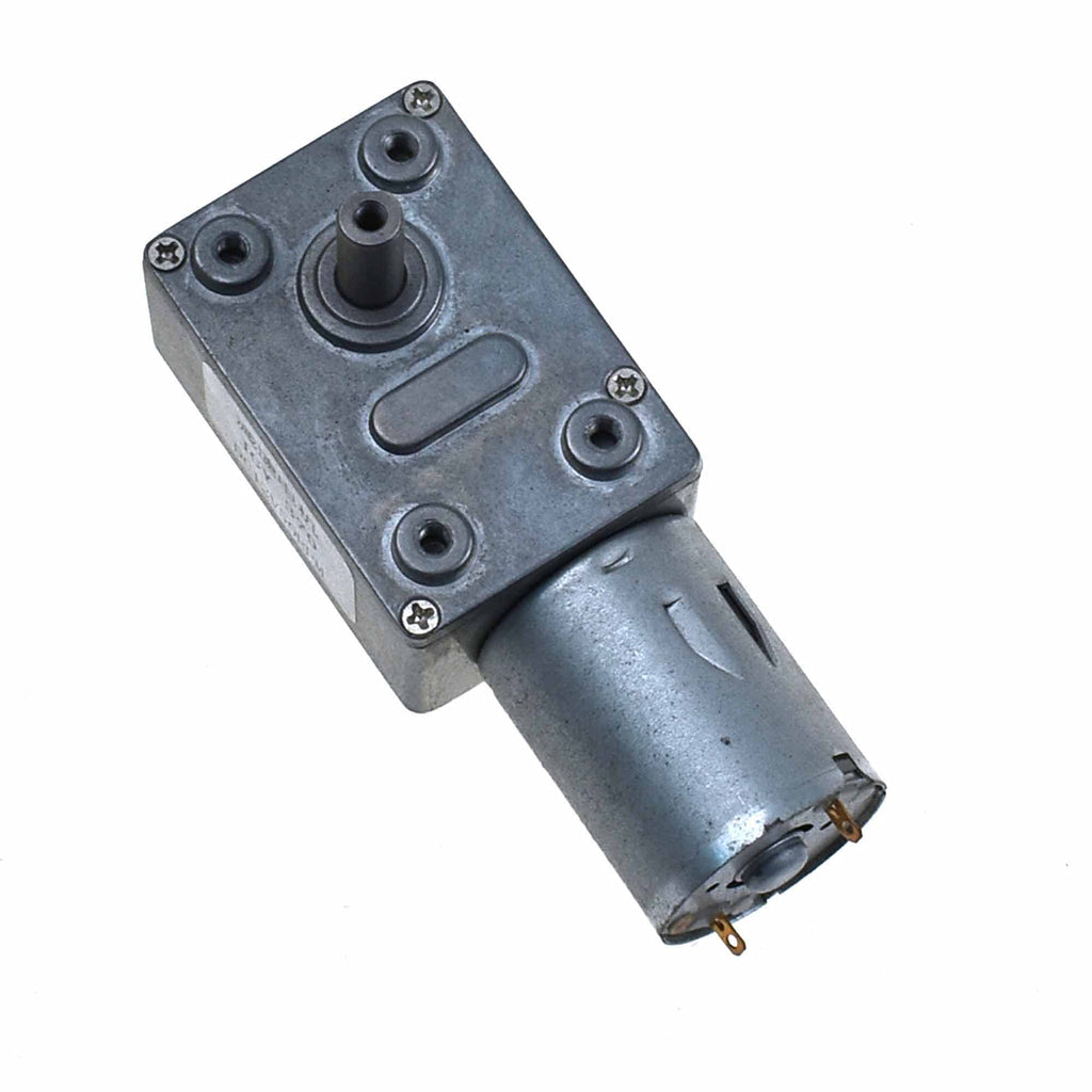 JGY-370 24V DC Worm Gear Motor 24 Volt High Torque Engine Mini Turbine Worm 24V Reducer Electric Motor Self-Locking for DIY Mini Geared Motor (10 RPM)