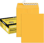 10x13 Self Seal Catalog Envelopes 150 Packs Brown Kraft Large Envelopes with Peel and Seal Flap for Mailing
