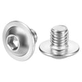 50pcs M8-1.25x8mm 304SS Flanged Button Head Socket Cap Screws
