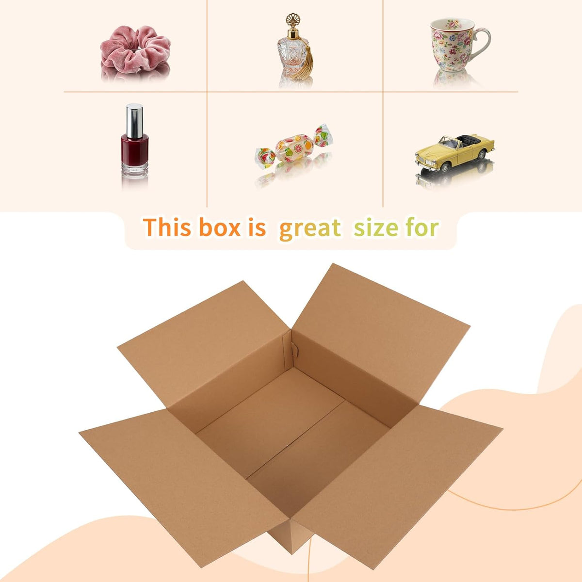 Brown 12x12x4 Shipping Boxes Set of 15, Corrugated Cardboard Box for Mailing, Packaging Small Business, Kraft Mailer
