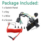 Main Switch Panel Single Engine Key Switch Panel Compatible with Yamaha