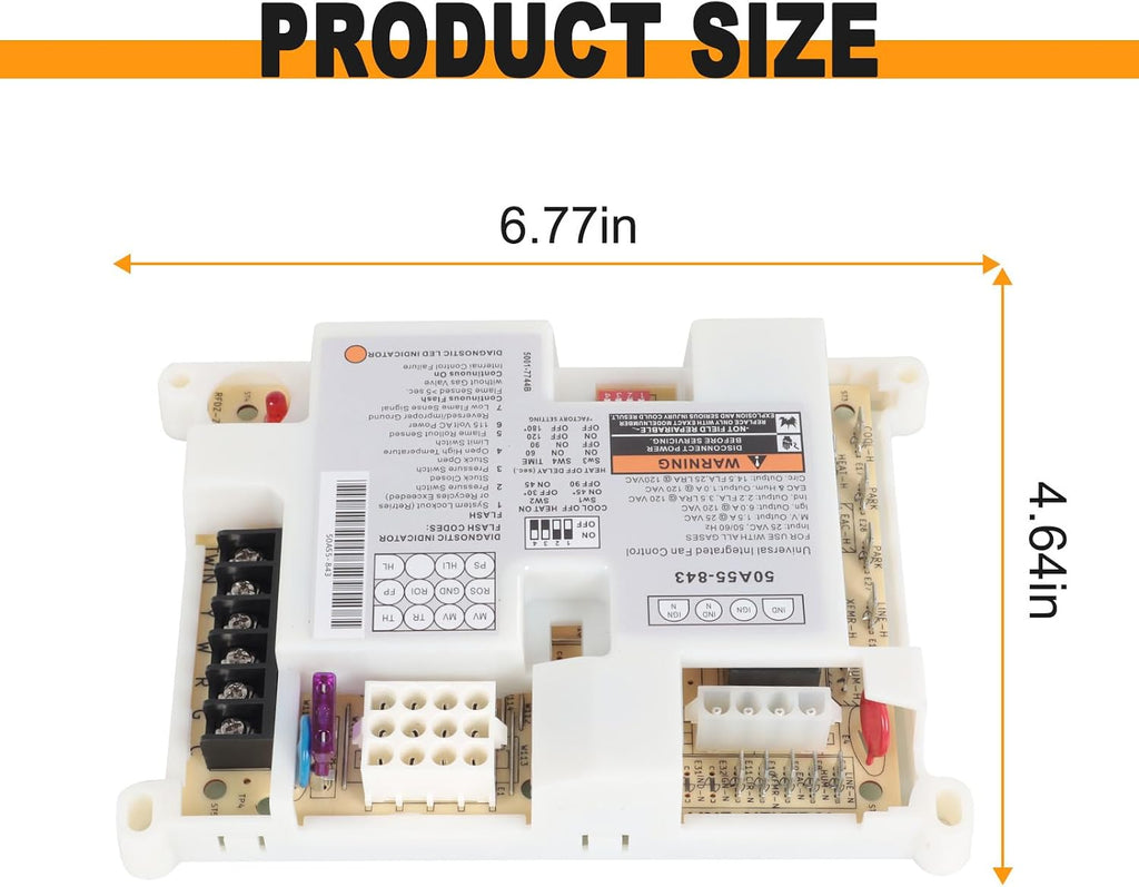 50A55-843 Furnace Control Board Replacement For White-Rodgers