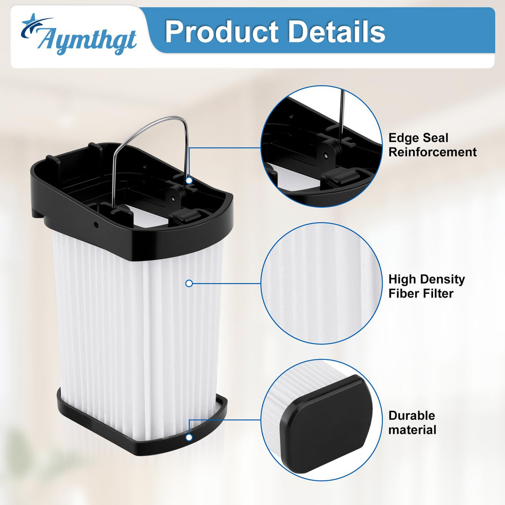 Aymthgt 4 Pack WV401 Replacement Filter for Shark Wandvac Handheld Vacuum