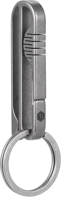 KM03 Titanium Keychain Clip Belt Loop Key Holder with Removable Key Ring for Duty Belt
