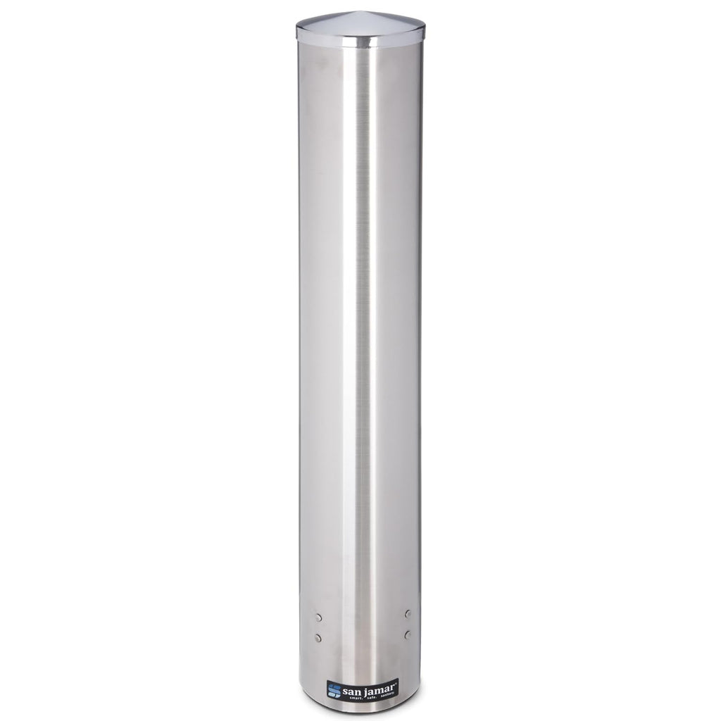 23.5-Inch Stainless Steel Cup Dispenser, 12-24 oz