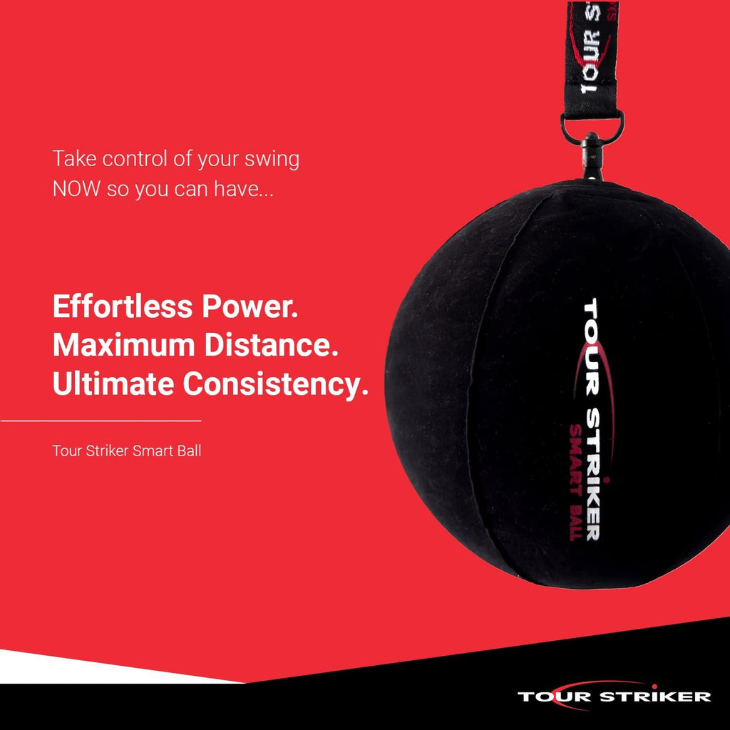 Tour Striker Smart Ball Golf Swing Training Aid | Patented swing trainer promotes proper arm connection, tempo, and