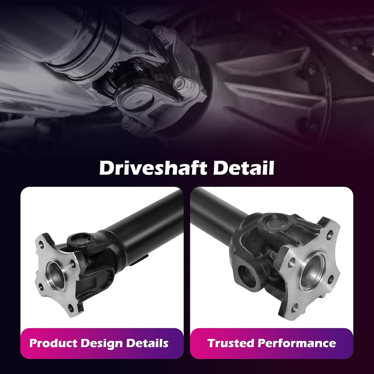 37100-3D230 Rear Drive Shaft for Toyota Tacoma 4WD 1996-2004 - Compatible with 2.7L Manual & 3.4L Automatic Transmission - Replaces 37100-3D240