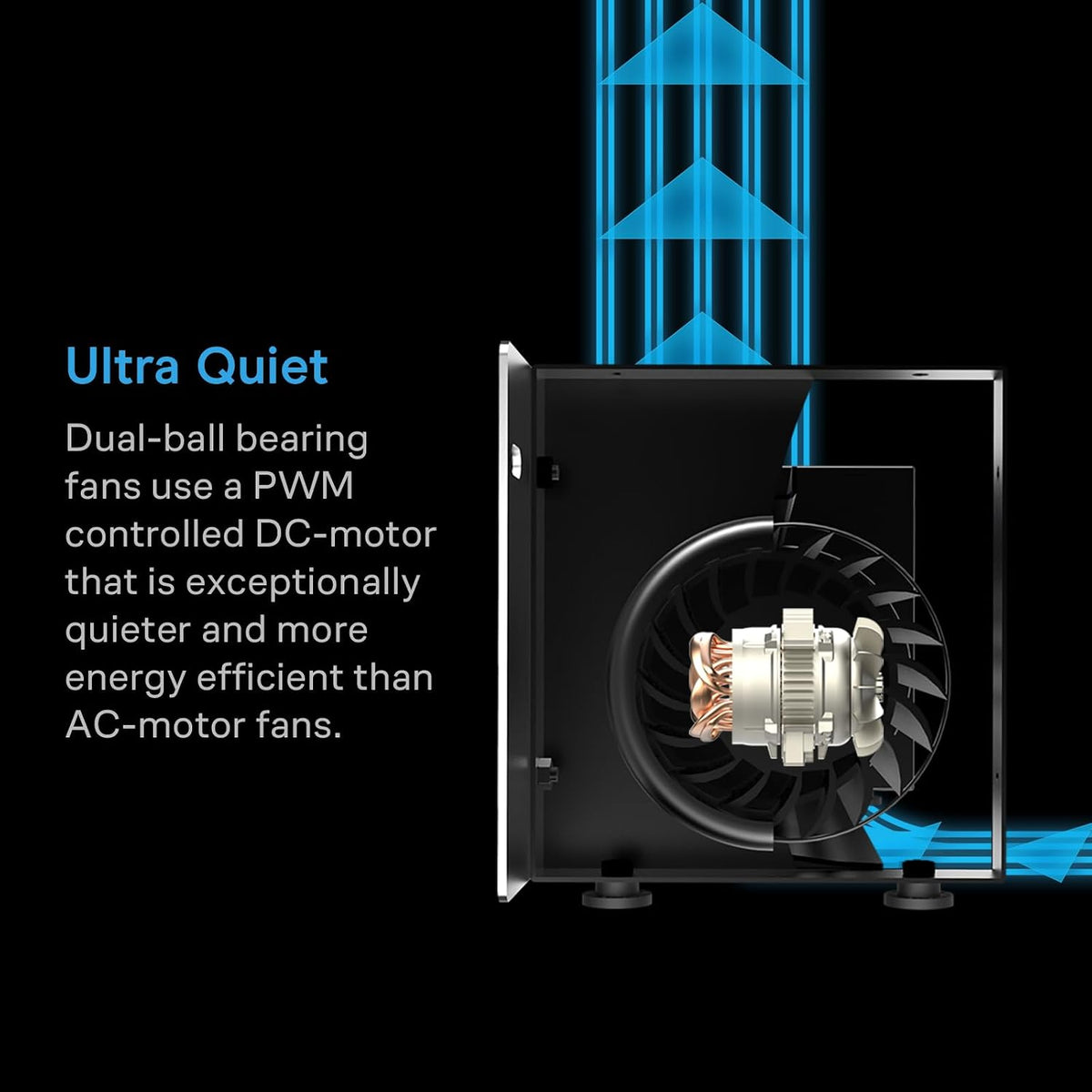 AC Infinity AIRBLAZE T10, Universal Fireplace Blower Fan Kit 10"