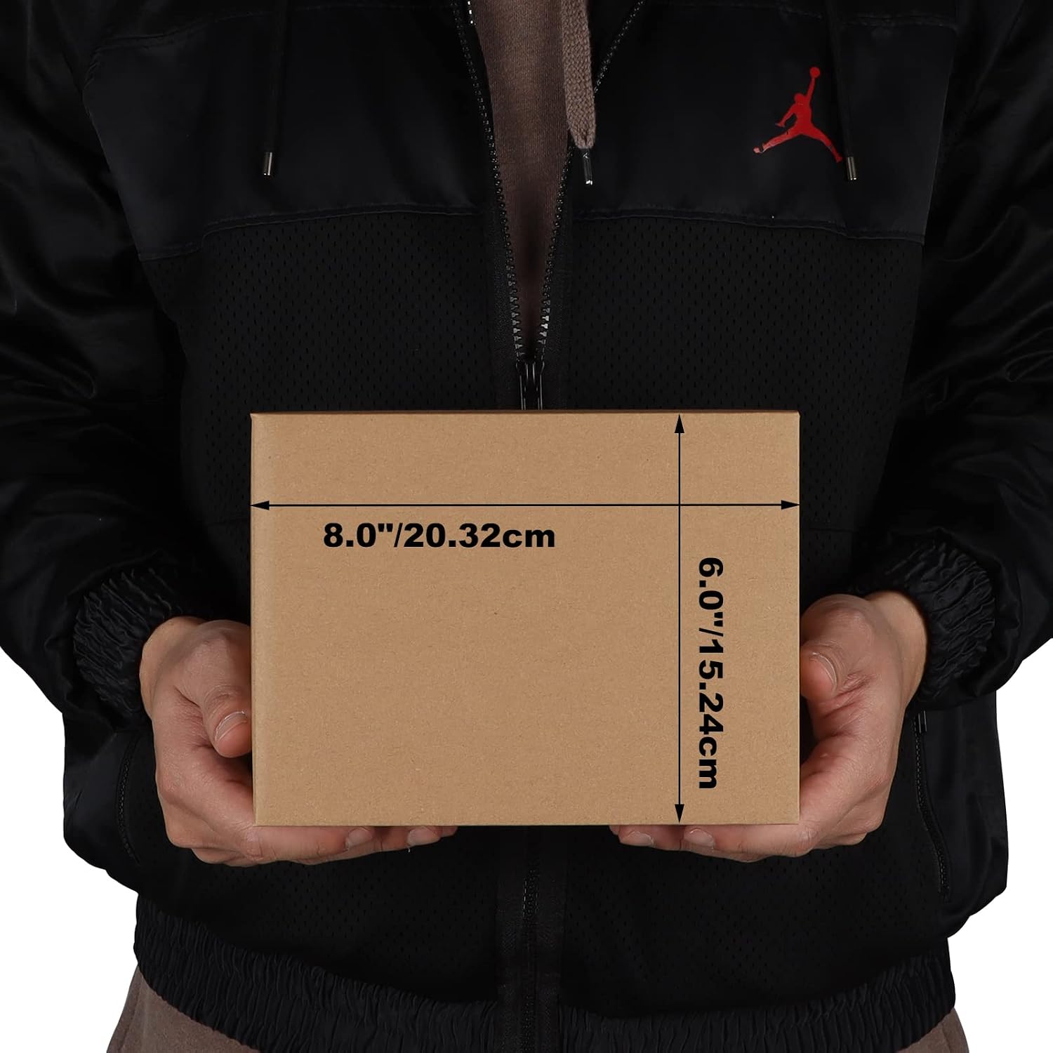 40 Pack 8x6x6 inches Shipping Boxes Corrugated Cardboard Boxes for Packing, Moving, Mailing, Brown