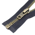 #8 24 Inch Antique Brass Separating Jacket Zipper for Sewing