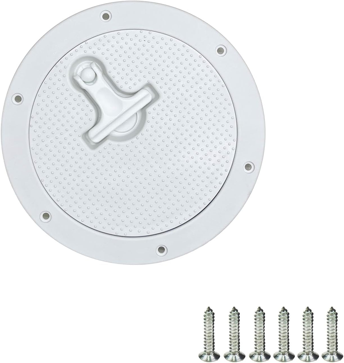 6" Boat Hatch T-Handle Cover Non-Slip Inspection Deck Plate