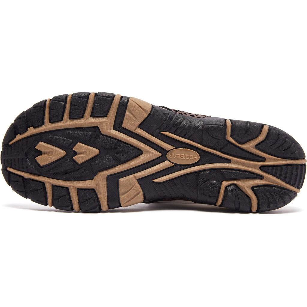 Mens Thong Sandals Indoor and Outdoor Beach Flip Flop Brown/Khaki, 9 Men