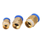 5PCS White Black Thread Quick Connector PC8-02 External Thread Quick Connector Straight air Pipe Connector(PC8-02)
