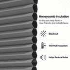 Custom Blackout Honeycomb Skylight Window Shade (Dark Grey 93021F)
