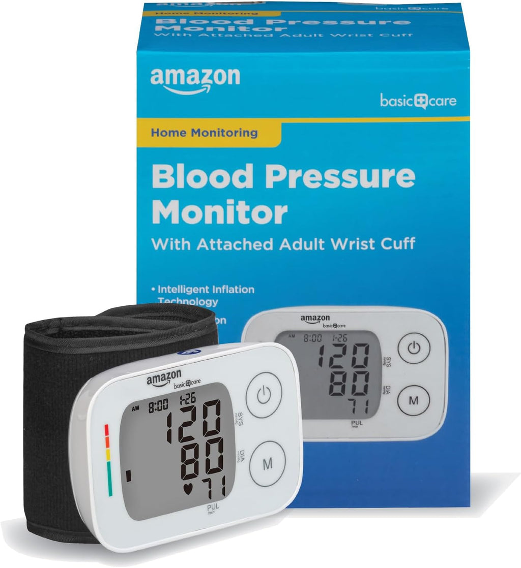 Wrist Blood Pressure Monitor - Digital BP Monitor with Large Display and Intelligent Inflation Technology
