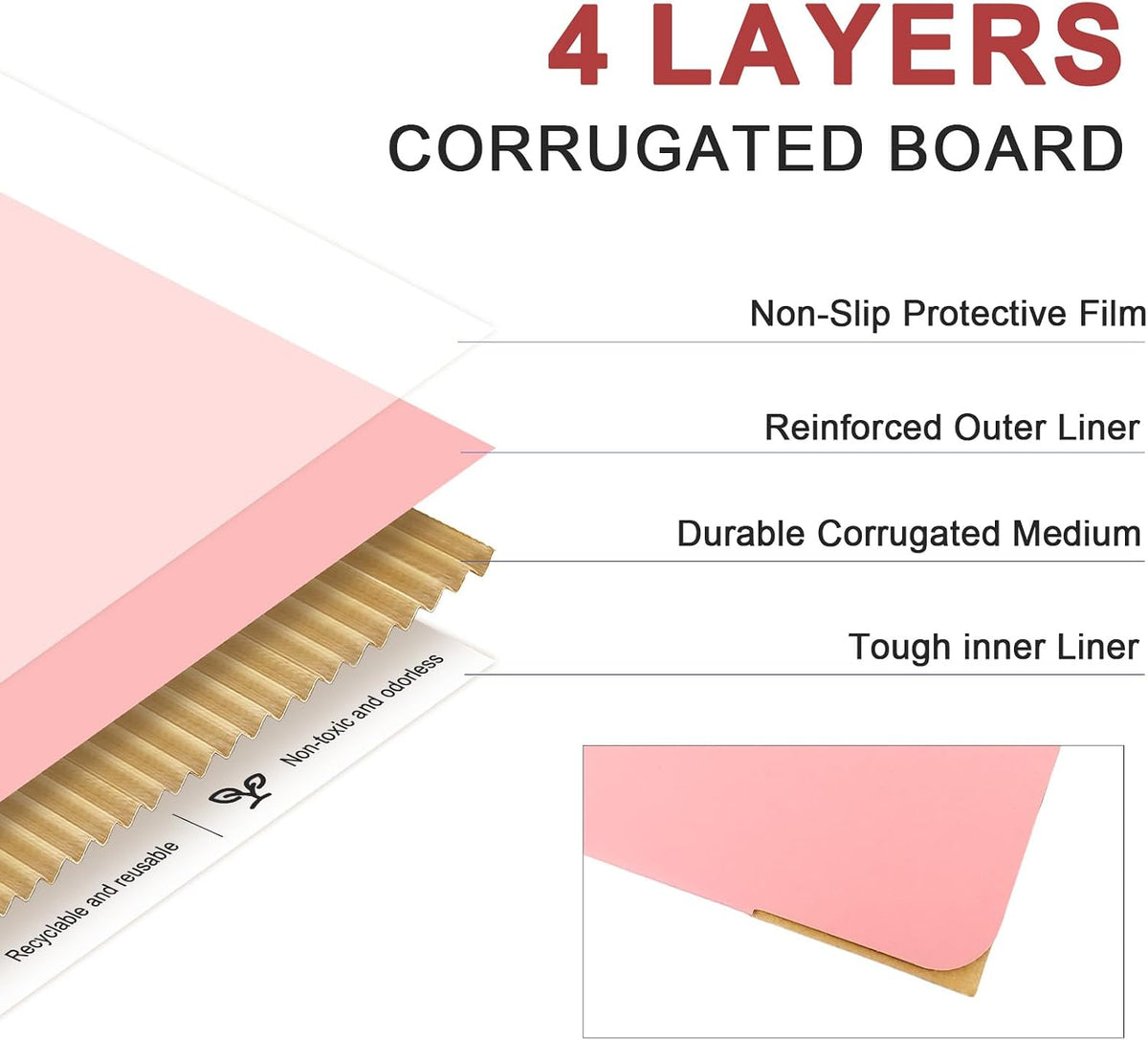 9x6x4 in Shipping Boxes, Pink Cardboard Boxes for Small Business, Medium Mailing Boxes, Stackable Durable Mailers