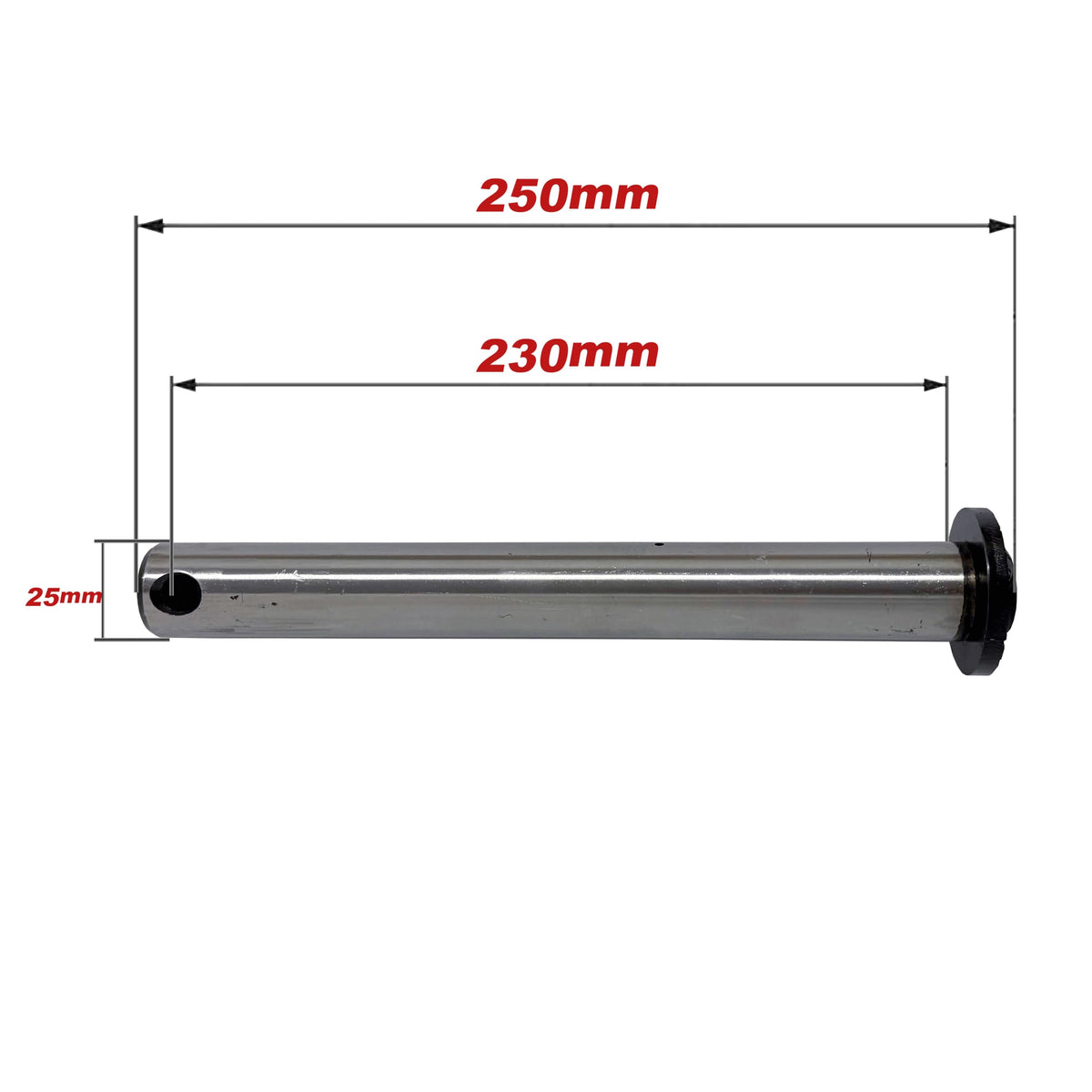 25mm Mini Excavator Bucket Pin for Caterpillar, John Deere, Kubota, Takeuchi, Yanmar Excavator Attachment (25mmX250mm)